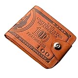 ❤Material: PU-Leder Malloom® Frauen Männer Bifold Business Leder Brieftasche ID Kreditkarteninhaber Reißverschluss Taschen (7.5 cm, braun)