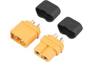 Dilwe 1 Par XT60H Connectors XT60+ Plugs Macho Hembra para Accesorio de Bater¨ªa LiPo RC