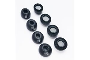 TENNMAK 8 x piankowe wkładki douszne z pamięcią kształtu do Samsung Galaxy Buds 3 Pro AI Earbuds Earpad Earpad Ear Tips - S/M/L/XL