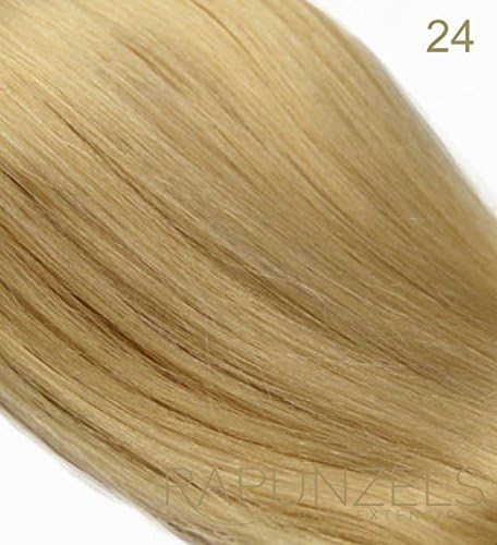 16" Pre bonded 0.5 gram U/Nail tip remy human hair extensions - choose your colour (24 Medium Gold Blonde)