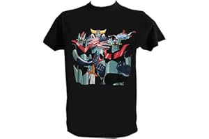 UZ DESIGN T Shirt Goldrake Mazinga Z Great Mazinger Anime Manga Anni 80 Maglietta Robot Uomo Bambino
