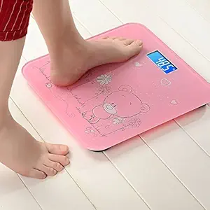 Glive's Digital Body Scale Tempered Glass Bathroom Scale Electronic Personal Scale