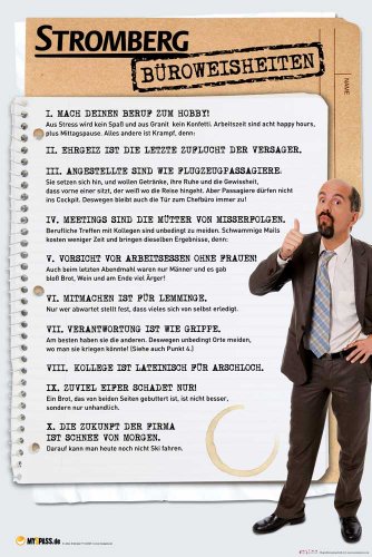 Preisvergleich Produktbild Stromberg - Poster - Büroweisheiten + Ü-Poster