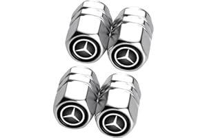 LABSTANDARD Tappi Parapolvere Pneumatici Auto in Lega per Mercedes Benz Series,Valve Caps per Valvole di Pneumatici per Auto,Tappi Antipolvere per Pneumatici