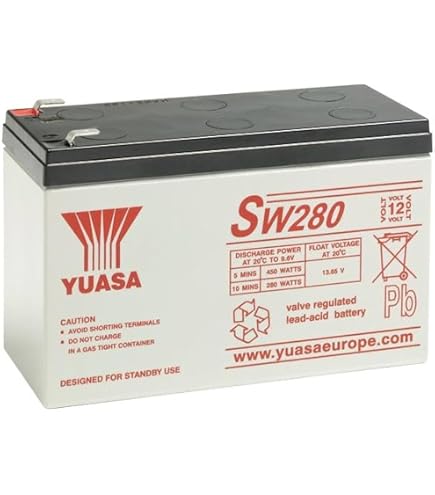 Batteria Yuasa NP7-12 - 12V 7Ah, Sigillata, Per UPS, Allarmi, Luci Di Emergenza
