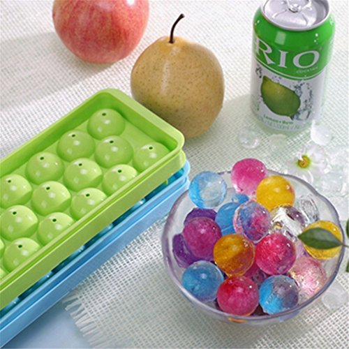 HENGSONG Eiskugel Form Kunststoff Eiswürfelformen Eisform Eis Kugeln Bällchen, Zufällige Farbe