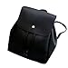 Produktbild Elecenty Studententasche Rucksackhandtaschen Damen,Frauen Reisetasche Backpack Schulrucksack Bag Handtasche Kordelzug Tasche Taschen PU Ledertasche Damentasche (22cm, Schwarz)