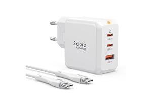 SELORE&S-GLOBAL SELORE - Caricatore USB C da 67 W per MacBook Pro/Air, iPad Pro, Galaxy S23/S22, iPhone 14, Dell XPS, Laptop