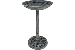Grey Classic Bird Bath