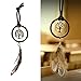 Produktbild chiccharming Boho Kette Metall Feder Quasten Dream Catcher Key Ring Home Auto Ornament Dekoration