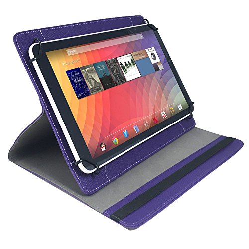 MP Man Android MPQC124i – Drehbare Tablet Schutz Hülle Etui mit Standfunktion + Touch Pen – lila 10.1 Zoll 360_ - 4