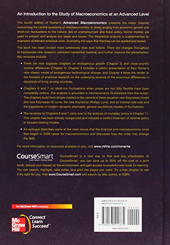 Book's Cover of Advanced Macroeconomics