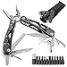Aodoor 24 in 1 Multi-Tool Zangen Sets mit Adapter 12 Bits mit Nylontasche, Zange Edelstahl Klapp Camping Messer Kombizange Camping wesentlich, Werkzeug Zangen Messer