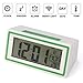 Produktbild Hunpta Digitale Hintergrundbeleuchtung LED Display Tisch Wecker Snooze Thermometer Kalender (Grün)