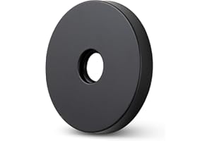 OFFO Shower Arm Flange 9.0cm in Outer Diameter Replacement Escutcheon Shower Arm Flange Suitable for Most Brands Shower Head Arms Matte Black