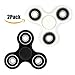 Produktbild Hand Spinner Fidget Spinner Spielzeug Stress Reducer Tri-Spinner Fidget Premium Hybrid Keramik Lager EDC Focus Spielzeug für Töten Zeit entlasten Stress (2Pack(Weiß+Schwarz))HS053BW