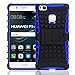 Produktbild Conie Hülle für Huawei P9 Lite - Outdoor Cover, Extra Verstärkte Schutzhülle, Rutschester Wasserabweisender Handy Bumper, P9 Lite Rückschale Blau