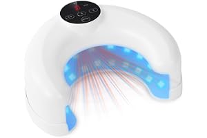 AOOWU Nagelsvamp rengöringsanordning, laser nagelsvamp 470 nm blått ljus, svampdödande nagelbehandlingsenhet visningstid för