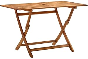 ‎VIDAXL vidaXL Składany stół ogrodowy, 120 x 70 x 75 cm, lite drewno akacjowe