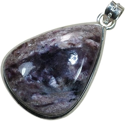 CZgem Ruby zoisite Pendant Healing Crystal Energy Natural Sterling Silver Pendant 1.9" D1403