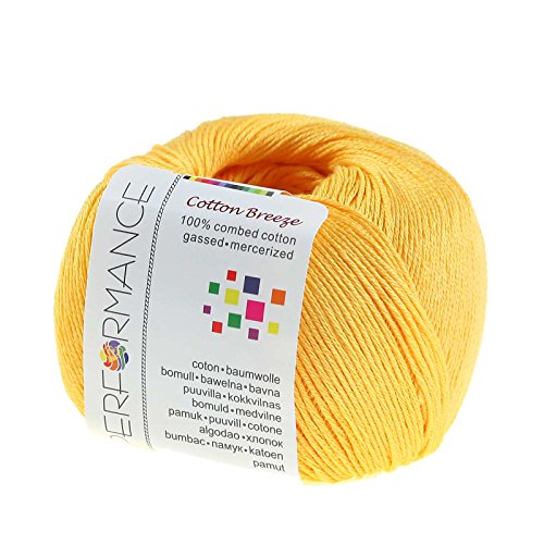 Strickgarn Cotton Breeze 50g #182 gelb