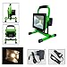Produktbild VINGO®20W LED Warmweiß Grün Camping Lampe Strahler IP65 mit Ständer Arbeitsleuchte Tragbare Baustrahler Akku Fluter Handlamp