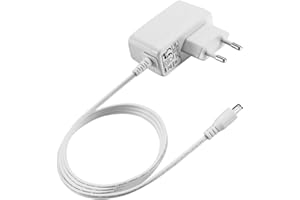 Dericam 12V 1A DC Netzteil für IP, CCTV Überwachungskamera, 1,5 Meter AC zu DC Netzkabel, Ladegerät, Ausgang DC 12V 1000mA, Eingang AC 100V Bis 240V,50 oder 60Hz,0.4A Max, EU Stecker, Weiß