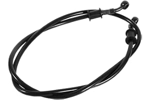 GOTOTOP Motorcykelbromsslang flätat stål, 900 mm svart, 10 mm Banjo