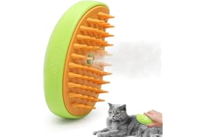 YNNHUDEEP Spazzola a vapore per gatti - Spazzola Per Gatti Steamy 3 In 1 - Strumento Per La Toelettatura Della Spazzola Per La Rimozione Dei Peli Del Gatto Del Cane