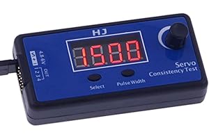 DollaTek Servo testeur numérique, contrôleur de Vitesse du testeur de cohérence ESC pour hélicoptère RC, Affichage de l'accélérateur du Moteur de Voiture