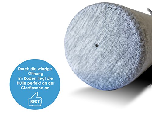 EPiCO BOTTLES Classic 600ml | Glasflasche für Unterwegs | Trinkflasche aus Glas zum Mitnehmen | Wasserflasche für heiß kalt Getränke | Perfekt für Yoga, Wandern, Büro | Ideal für Smoothies, Tee | BPA-frei - 9