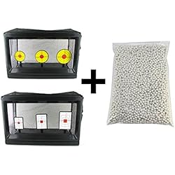 Airsoft Cible électronique à réinitialisation automatique Accessoire Airsoft + 2000 balles BB gratuites - 0,20 g - HTUK®