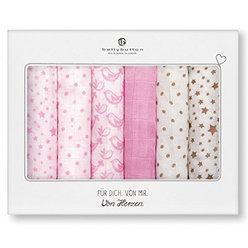 Preisvergleich Produktbild bellybutton 11213-30000 Set mit 6 Mulltüchern rose