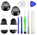 Produktbild ToKa-Versand Playstation 4 PS4 Analog Sticks [aus ALU] Schwarz sowie Controller Tasten Button L1 L2 R1 R2 und 8x teiliges Werkzeug Set gamepad Analog stick 16in1