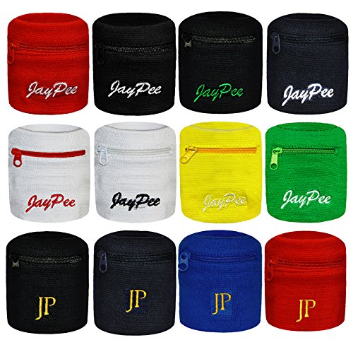 JayPee Funktions-Schweißband mit Fach Tasche und Reißverschluss / sport Wristband - 3