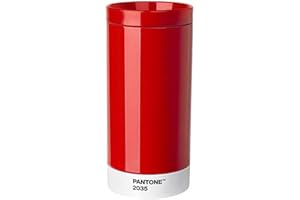 Copenhagen Design Pantone to Go, kubek podróżny ze stali nierdzewnej, kubek termiczny, 430 ml, czerwony, 2035 C, jeden rozmiar