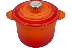 ‎LE CREUSET Le Creuset Cocotte Every aus Gusseisen mit Poteriedeckel, 18 cm, 2 Liter, Ofenrot, 41110180900460