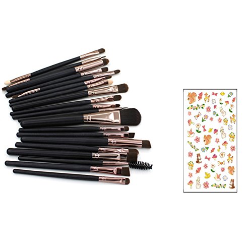 Bluelans® 20 Stück Make Up Pinselset Makeup Bürsten Foundation Lidschatten Eyeliner Lippen Make-up Pinsel Kosmetik Set