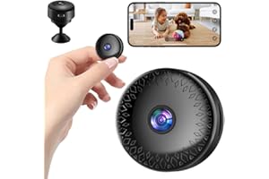 4modlr 1080P Camara Espia, Cámara Mini WiFi Interior/Exterior con Vision Nocturna/Batería de Larga Duración/Campo de Visión Gran Angular de 120°/Función de Grabación, para Casa/Oficina
