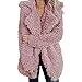 Produktbild Quaan Damen Warm Künstlich Wolle Mantel Jacke Revers Winter Oberbekleidung Reißverschluss Baumwolle Bluse Strickwaren Bluse Sweatshirt Oberteile Weich Gemütlich Beiläufig Party Retro Klassisch Sport