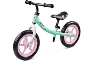 cariboo Classic Bicicleta Infantil 2 5 Años Niño Sin Pedales Ajustable Robusta Ligera Ruedas 12 Pulgadas