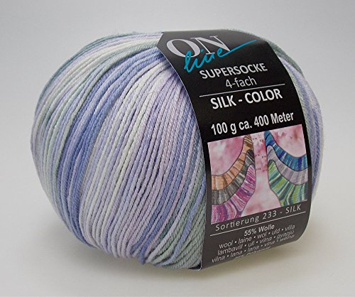 ONline Supersocke Silk-Color 100 g Sockenwolle mit Seide