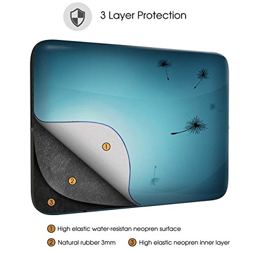 Sidorenko Designer Laptophülle für Laptops mit einer Bildschirmdiagonale von 33-33,8 cm ( 13-13,3 Zoll, MacBook Air, Macbook Pro Retina Display ) neopren max. Geräteabmessungen 32,5 cm x 23 cm - 2