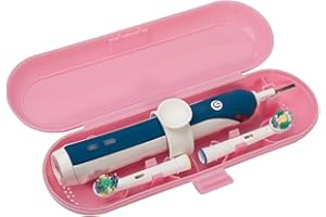 Nincha Étui de Voyage pour Brosse à Dents Électrique - Boîtier de Rangement Durable en Plastique pour Brosse à Dents Électrique - Rose