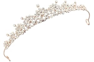 BIVOFU Tiara Strass Diadema Sposa Corona Matrimonio Coroncine Sposa Corona Regina - Elegante Accessorio Per Matrimoni, Feste e Compleanni Corona Principessa Bambina