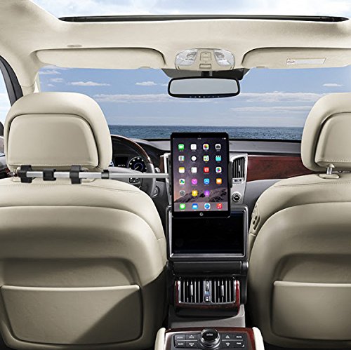 Macally HRMOUNTPRO einstellbare Autokopfstützenhalterung für iPad/Tablet mit einer Breite bis 25,4 cm – Auch kompatibel mit 12,9″ iPad Pro – Aluminium – Zwei Stellungen - 7