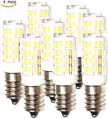 Lampaous 8 Packs E14 LED Bulb 5W 400LM, 40W Halogen Bulb Equivalent, Daylight White 4000K, 360° Beam Angle, Small Edison Screw(SES) 220-240V, Non-Dimmable, Energy Saving, Ceramic Housing(Fireproof)