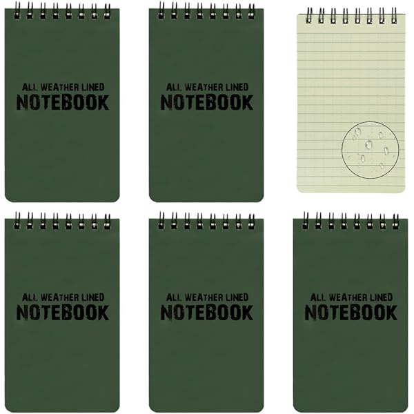 10 Quaderni Impermeabili RETON 3x5 Pollici - Taccuini Tattici Militari Con Spirale Per Outdoor E Lavoro - Foto 5