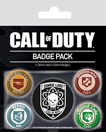 Badge Pack PACK CHAPAS CALL OF DUTY SODA, Multicolor, 10 x 12.5cm