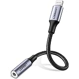 UGREEN Lightning auf 3.5mm Kopfhörer Adapter MFI Zertifiziert Aux Adapter Lightning auf Klinke Audio Adapter kompatibel mit iPhone 11 11 Pro X XS Max XR iPhone 7 Plus 8 Plus 6 Plus 6s usw (Silber)